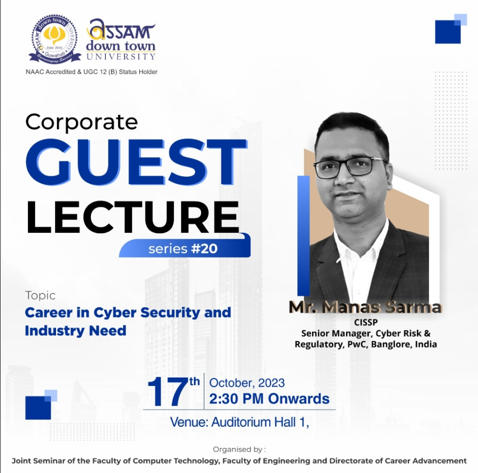 Guest Lecture on Career in Cyber Security and Indu...
