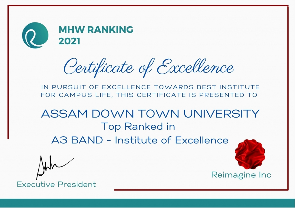 ASSAM DOWN TOWN UNIVERSITY is ranked as 27th best ...