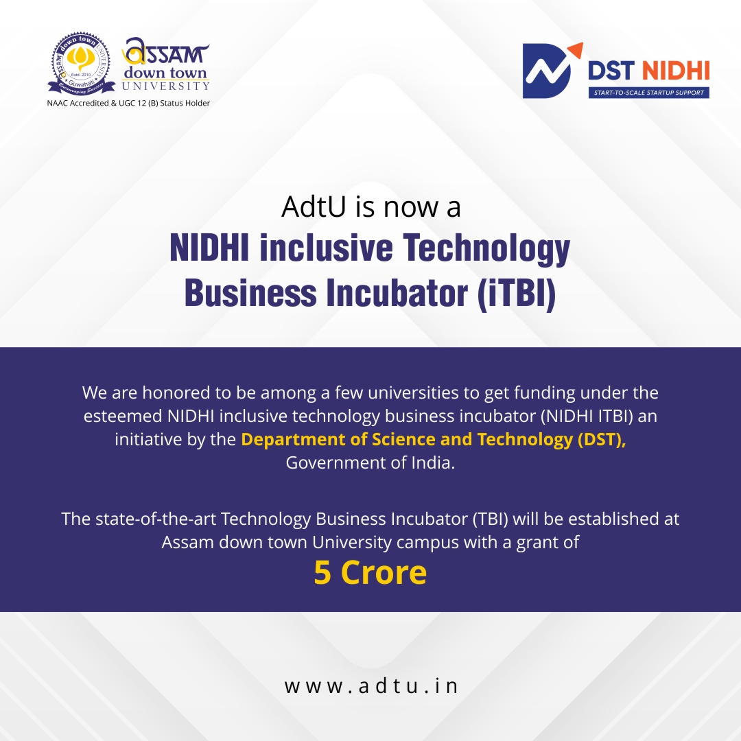 AdtU is now a NIDHI inclusive Technology Business ...