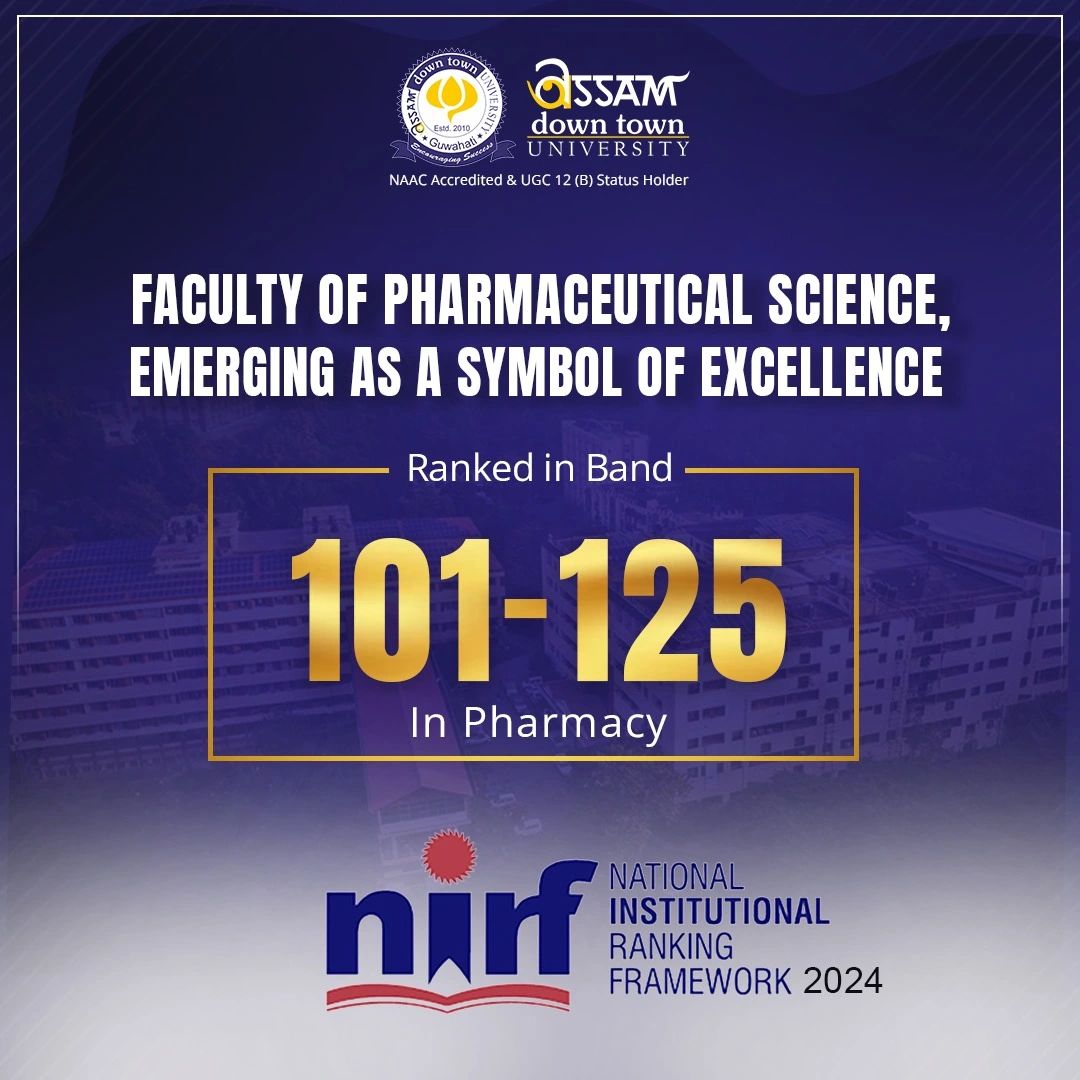 AdtU Achieves 101-125 Band in NIRF Pharmacy Rankin...