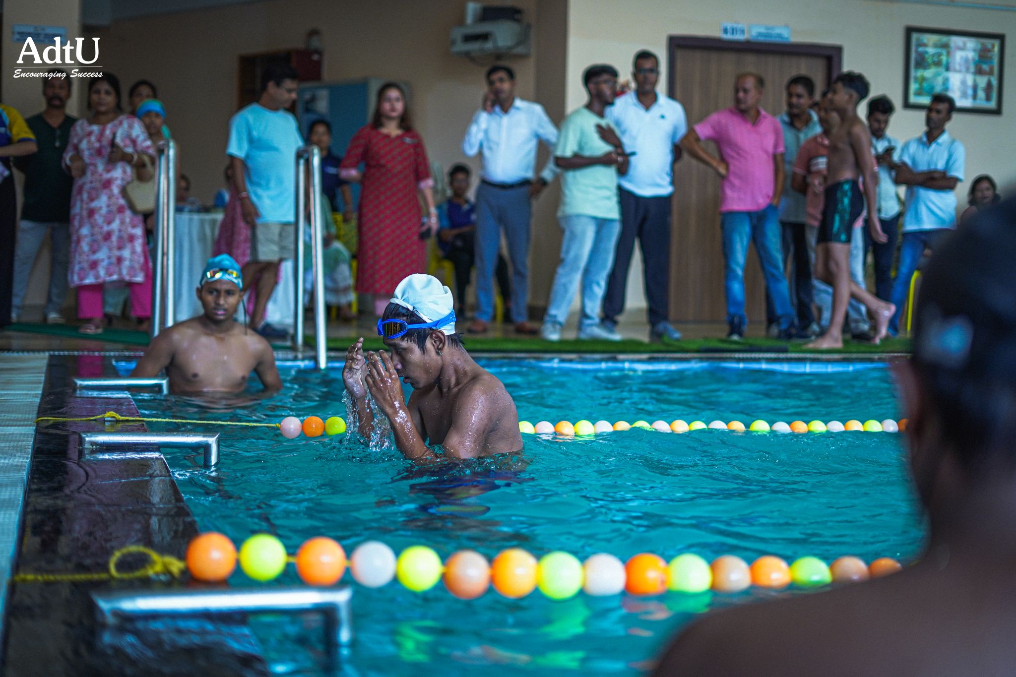 Thrilling Swimming Championship at Assam down town...