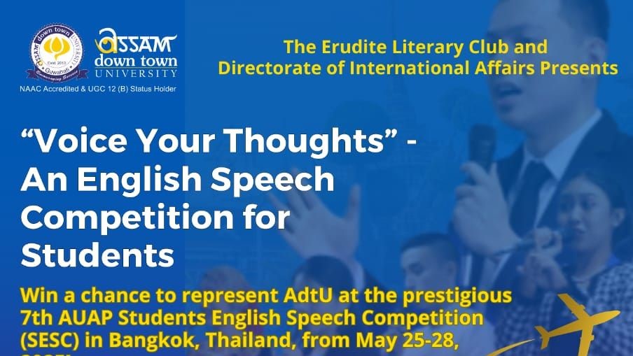 Join the Voice Your Thoughts Speech Competition fo...