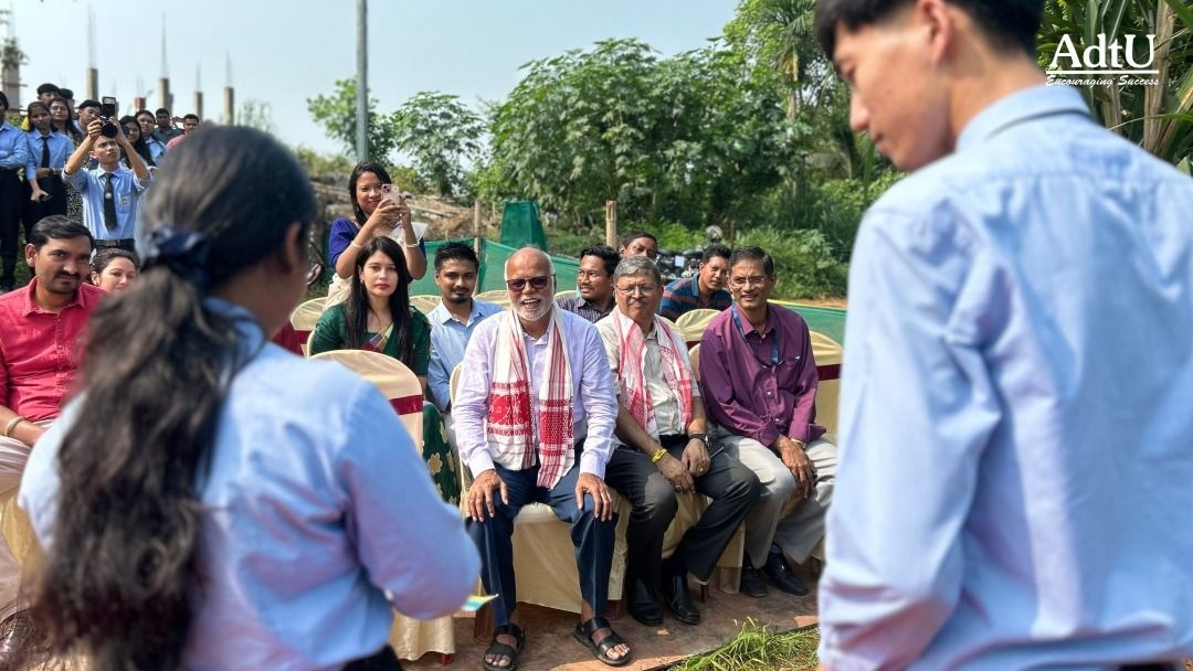 Assam down town University Celebrates Kati Bihu wi...