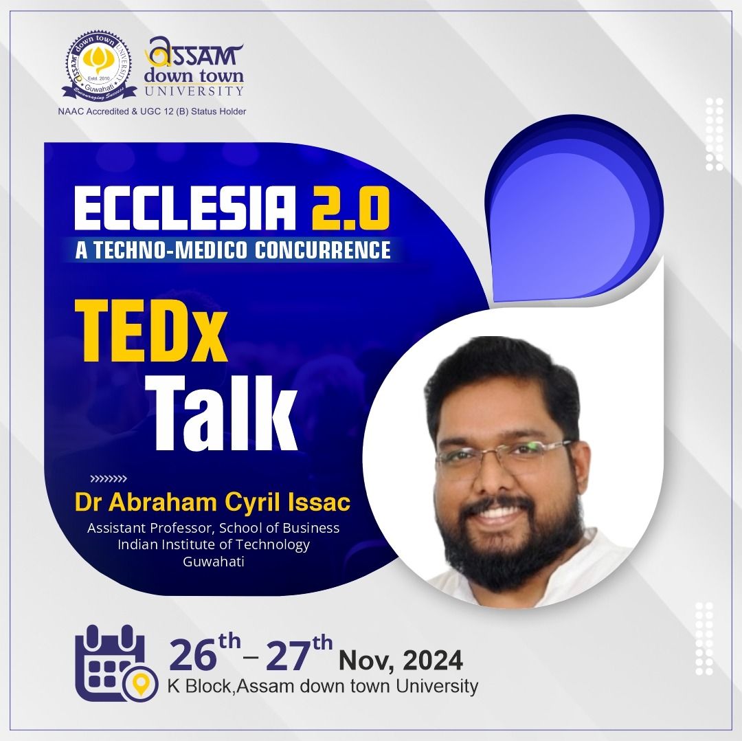 Join Ecclesia 2.0 with TEDx Talk by Dr. Abraham Cy...