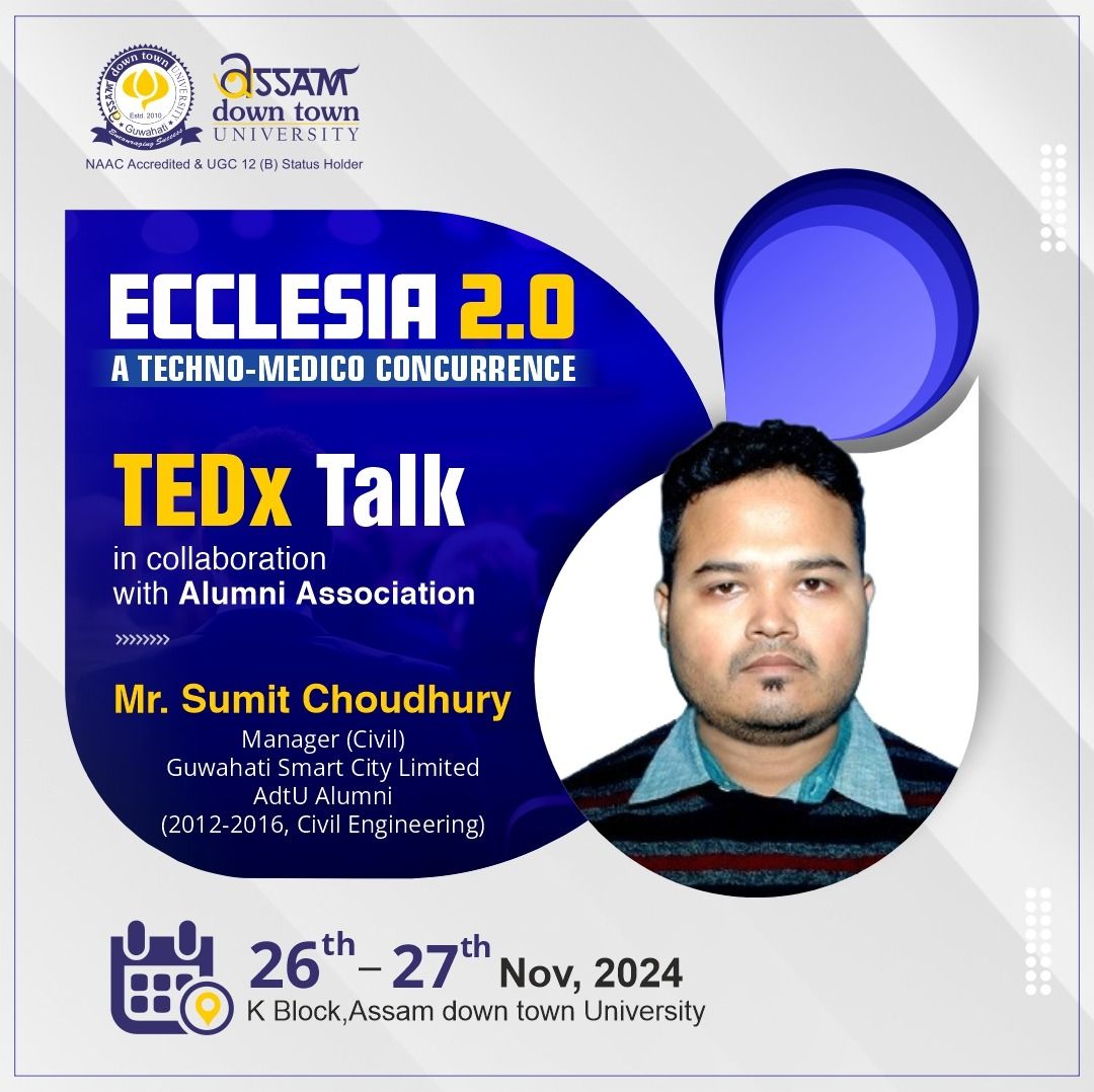 Join Ecclesia 2.0 with TEDx Talk by Mr. Sumit Chou...