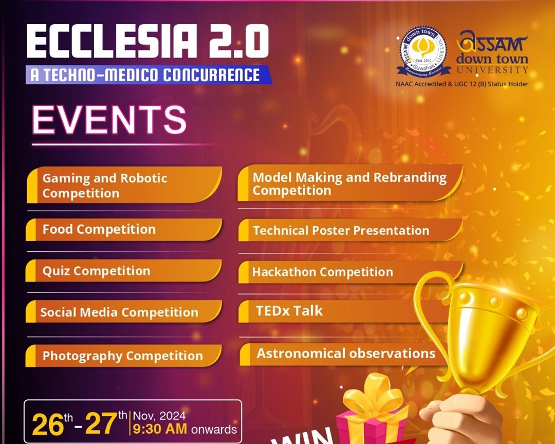 Join ECCLESIA 2.0: Assam down town University's An...