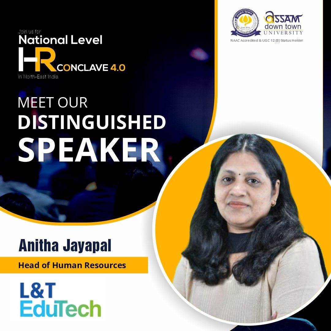 Ms. Anitha Jayapal to Speak at AdtU HR Conclave 4....