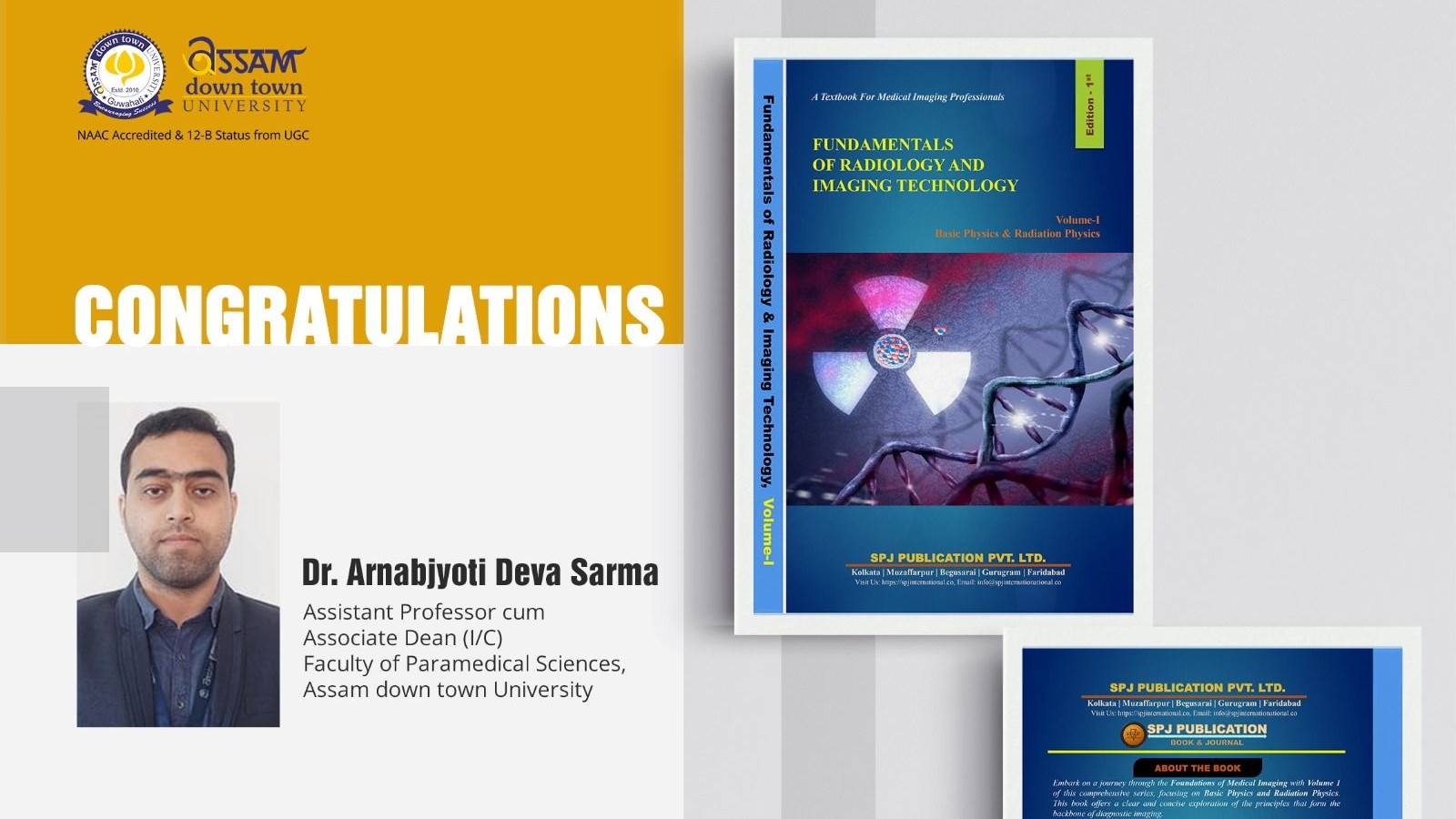 Dr. Arnabjyoti Deva Sarma Publishes Book on Radiol...