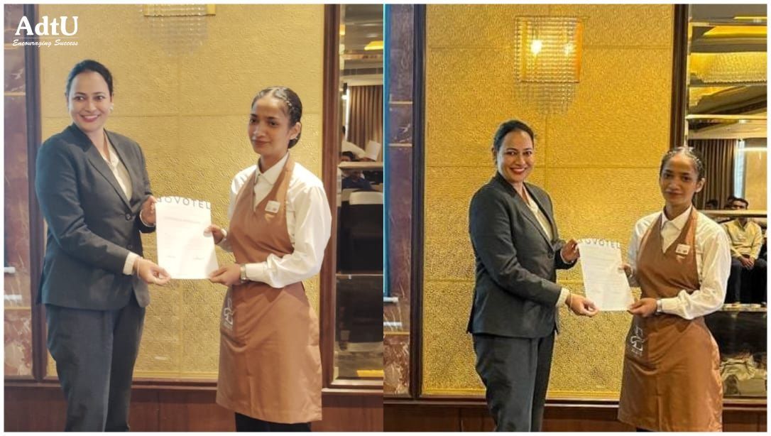 BHMCT student Nimisha Kashyap receives Novotel Jod...