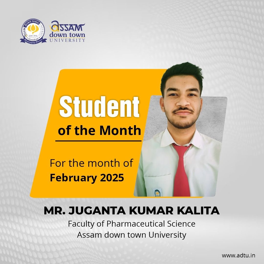 Mr. Juganta Kumar Kalita named Student of the Mont...