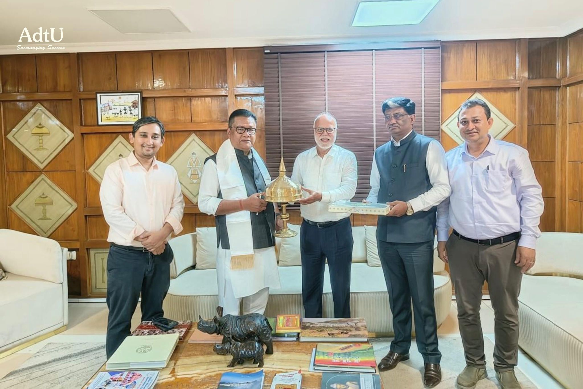 AdtU Delegation Meets Dr. Ranoj Pegu to Share NAAC...