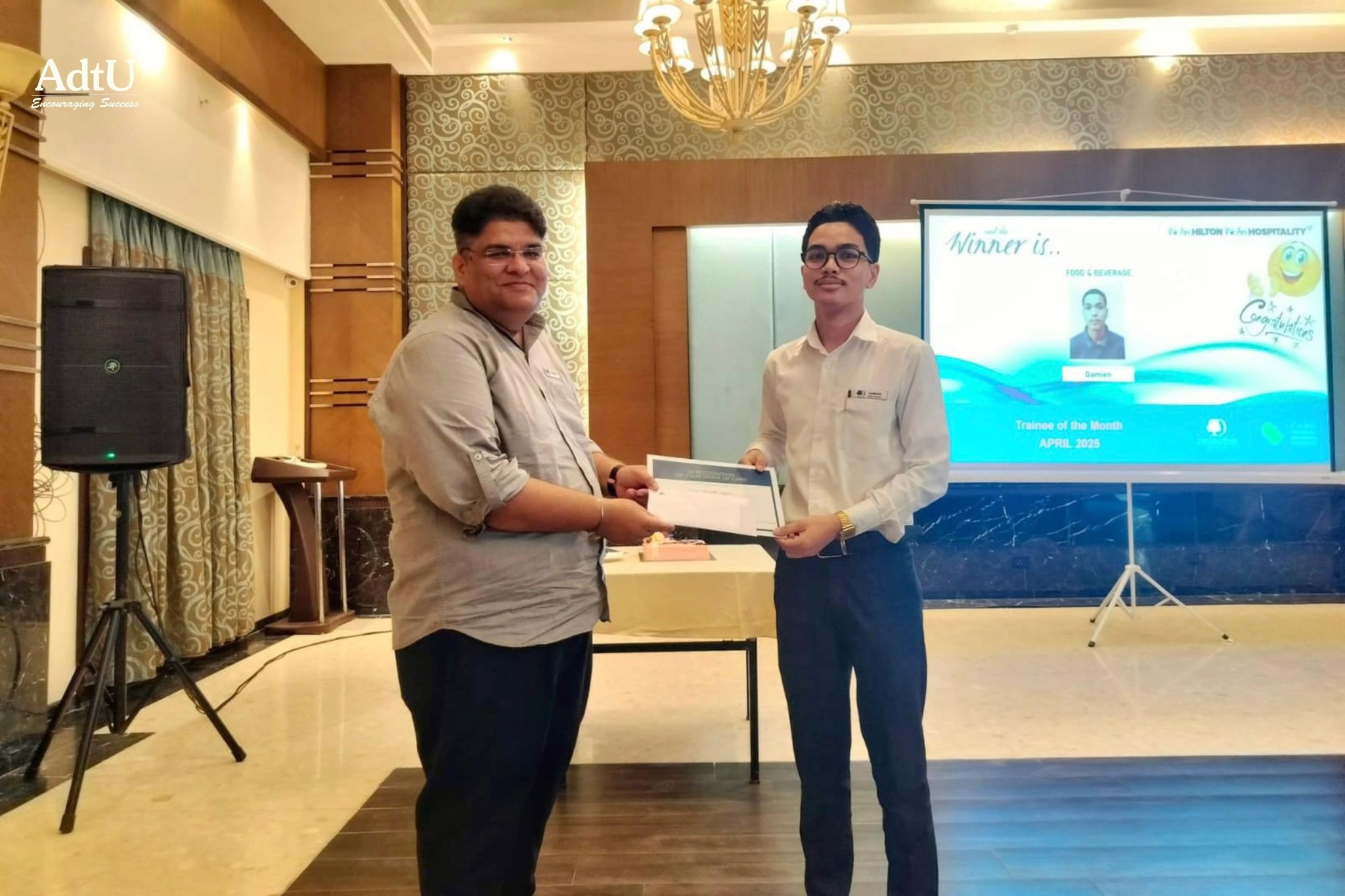 AdtU’s Damian Mebansuk Nongrum Named Intern of t...