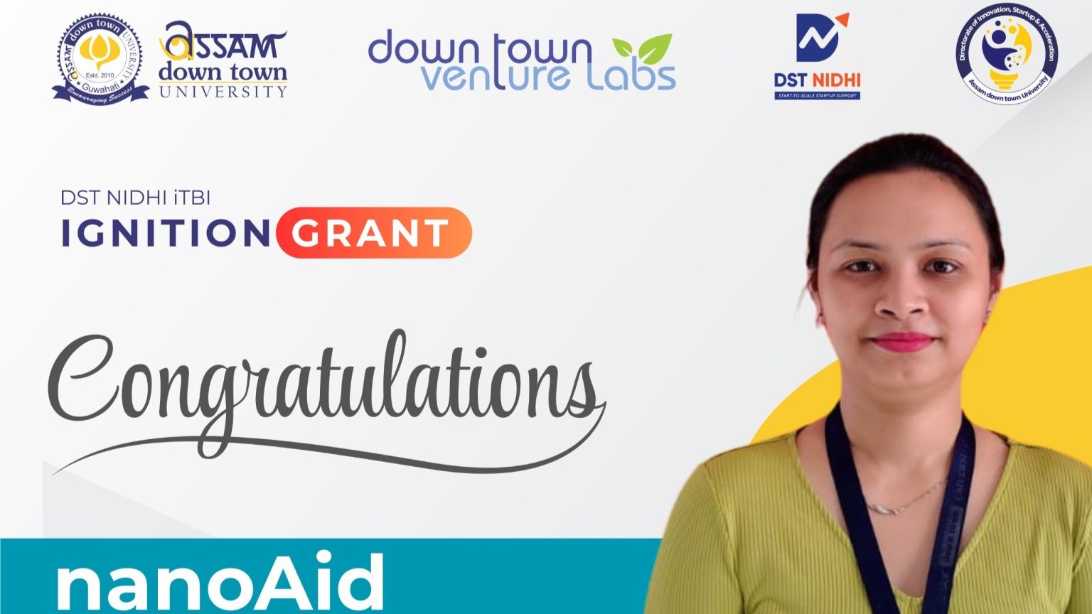 nanoAid, a Student-Led Startup from AdtU, Wins Pre...