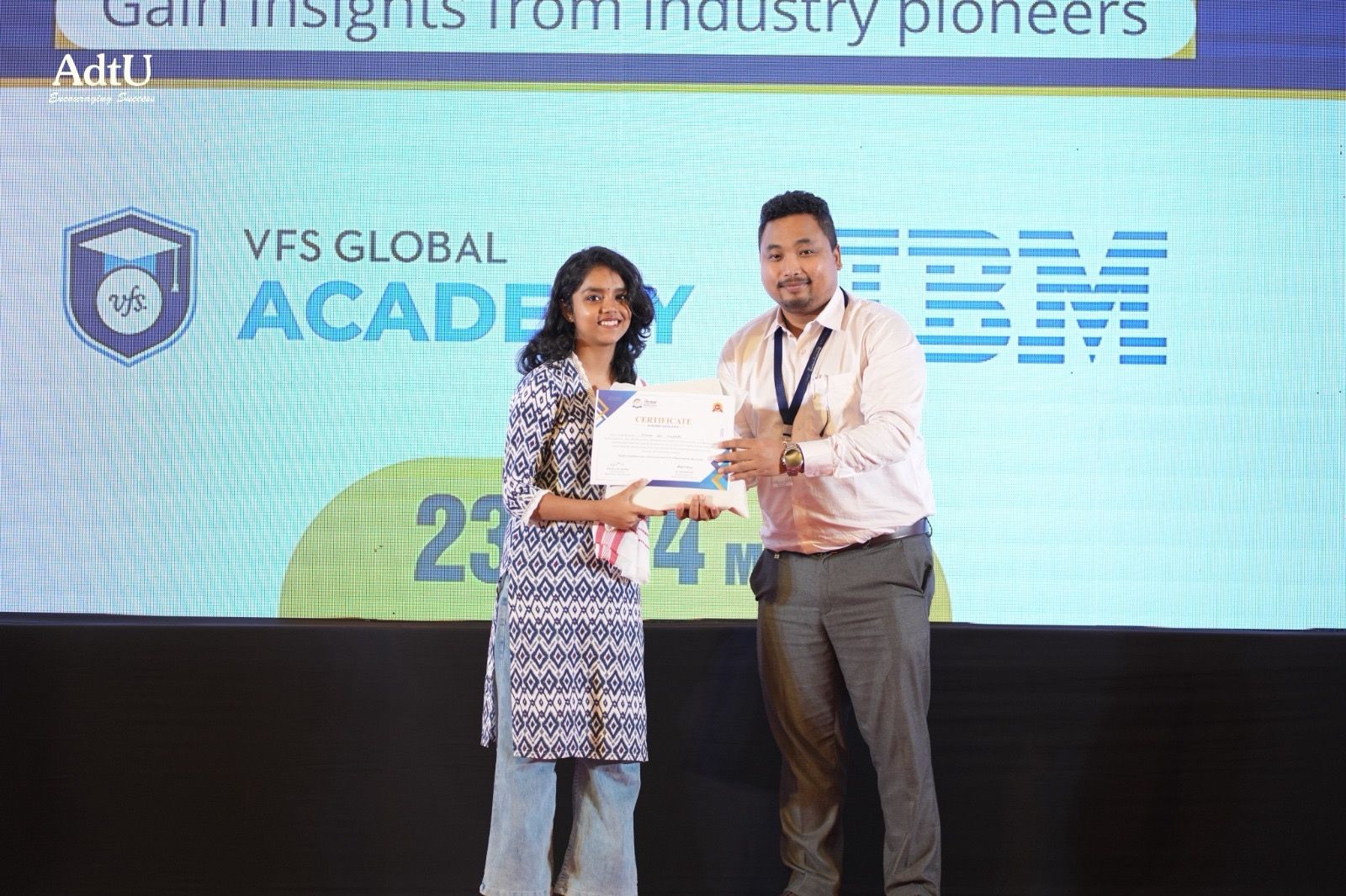 AdtU Honors Board Toppers at “From Campus to Cor...