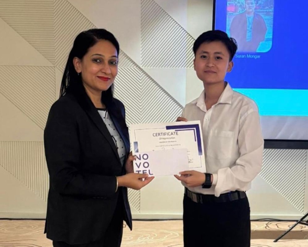 Hotel Management Student Honoured as Trainee of th...