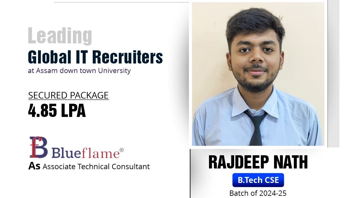 BTech CSE student Rajdeep Nath secures Associate T...