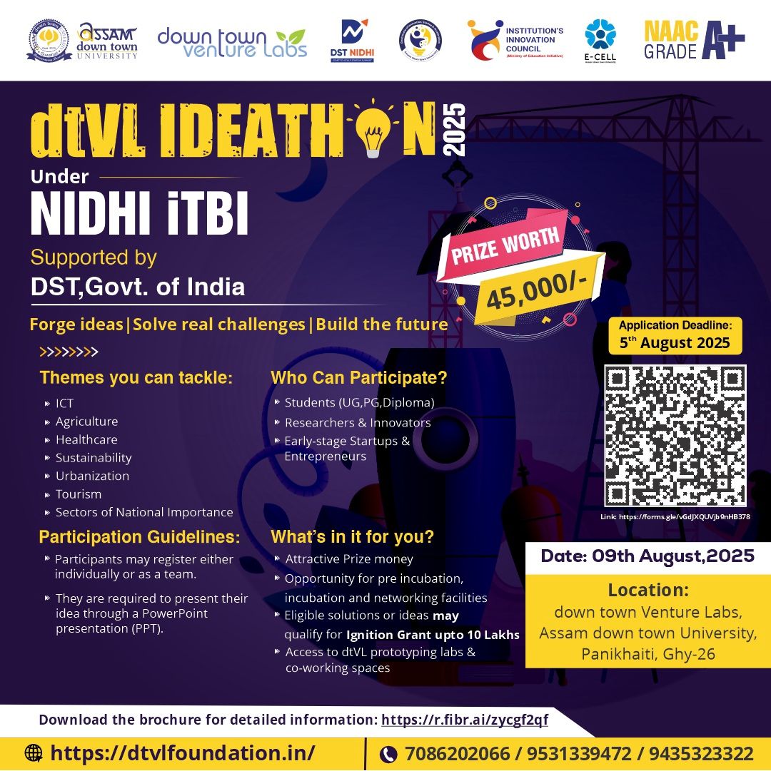 AdtU dtVL to Host IDEATHON 2025 on August 9, Invit...