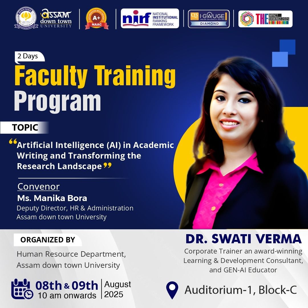Two-Day Faculty Training on AI in Academic Writing...