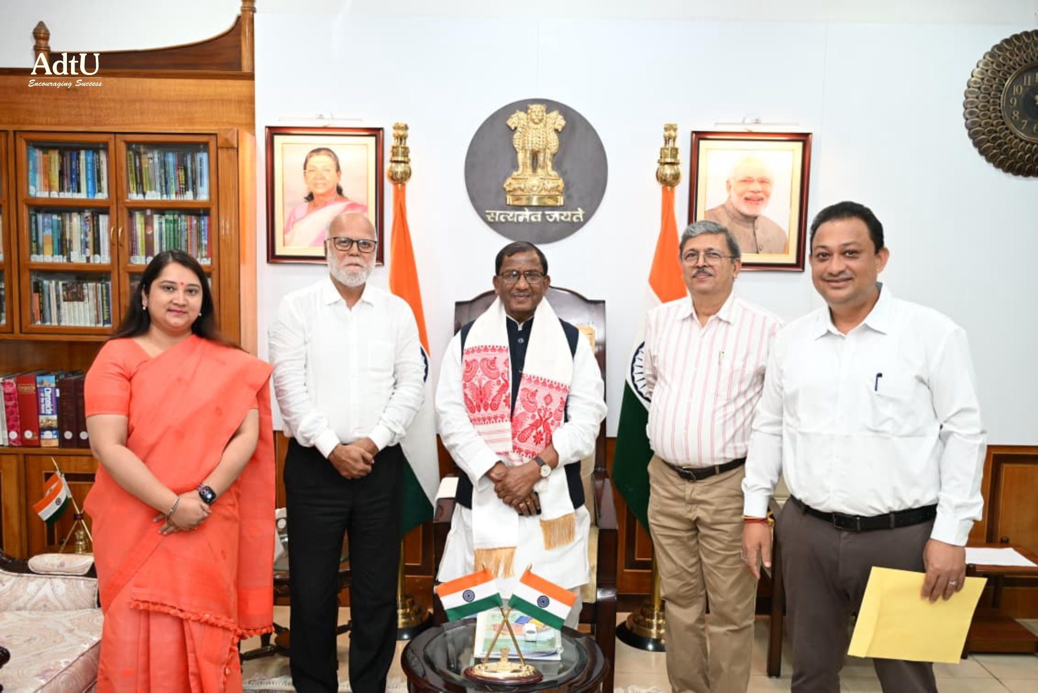 Governor of Assam Shri Lakshman Prasad Acharya mee...
