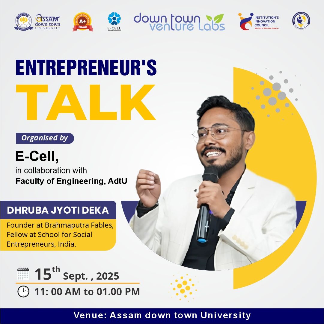 Upcoming: Entrepreneur’s Talk with Dhruva Jyoti ...