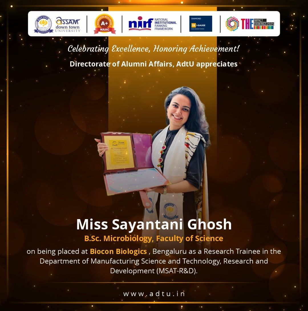 B.Sc. Microbiology Alumna Sayantani Ghosh Shines a...