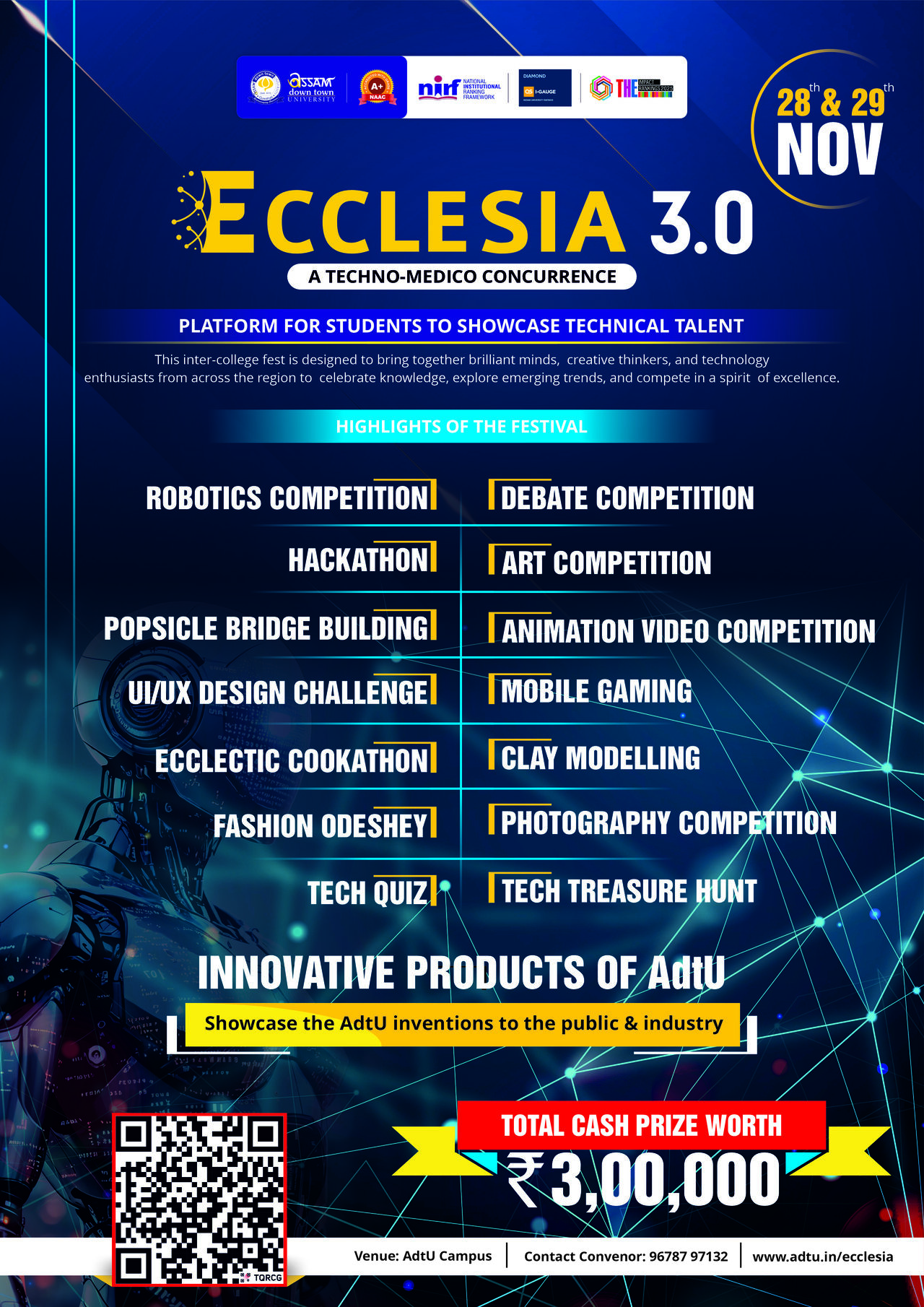 Rs.3 Lakh Prize Pool Up for Grabs at Ecclesia 3.0,...