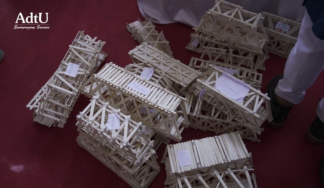 Popsicle Bridge Building Competition Showcases Stu...