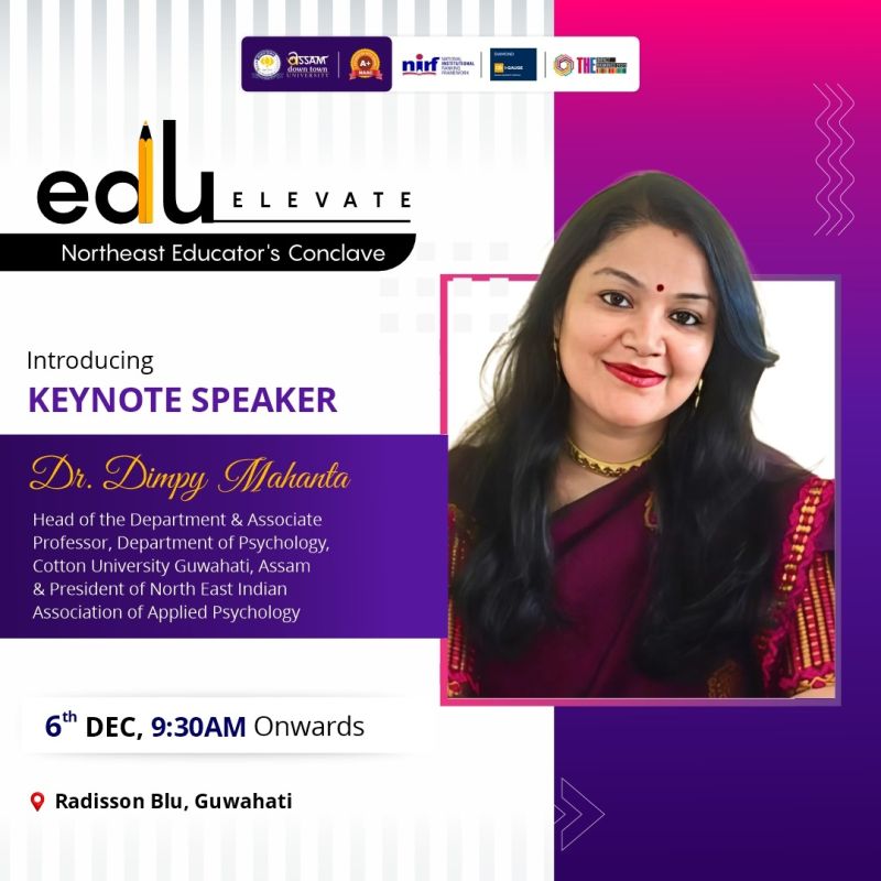 Dr. Dimpy Mahanta to Lead Keynote Session at EduEl...