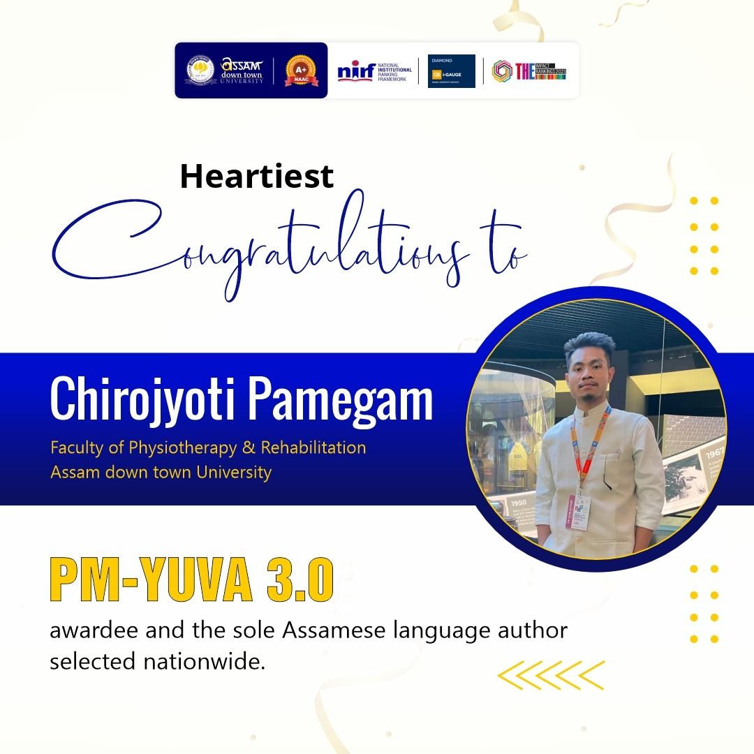 Chirojyoti Pamegam Selected for PM-YUVA 3.0 as the...