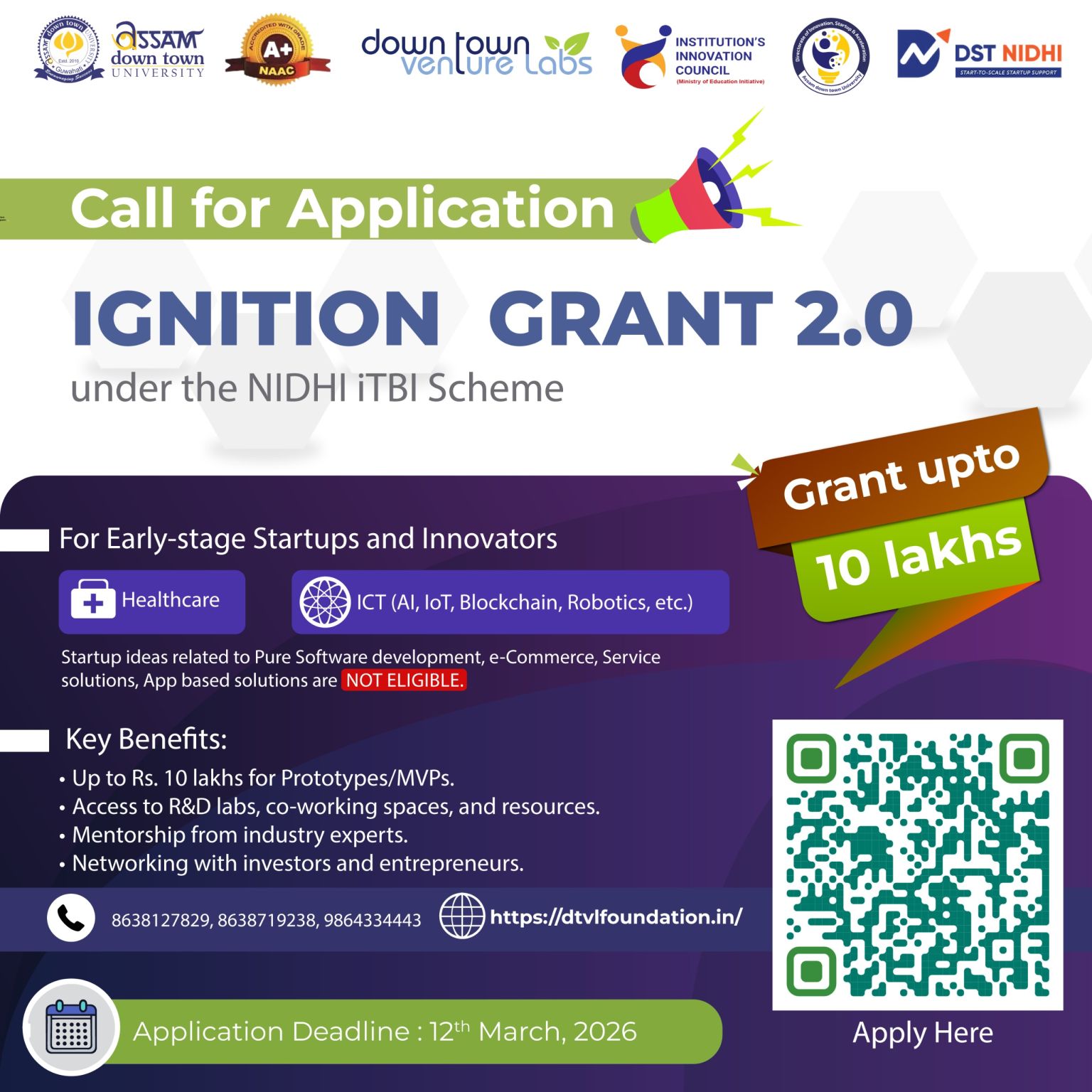 Applications Open for Ignition Grant 2.0 under NID...