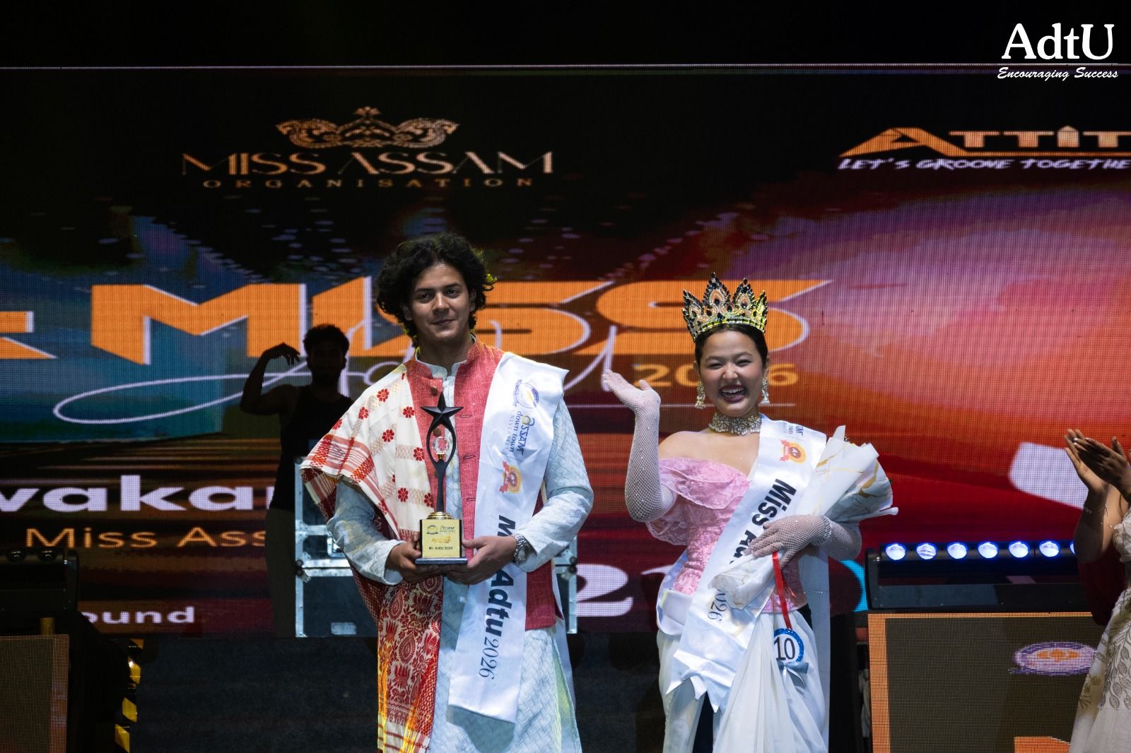 Kuldev Nath and Kristileena Phukan Crowned Mr. & M...