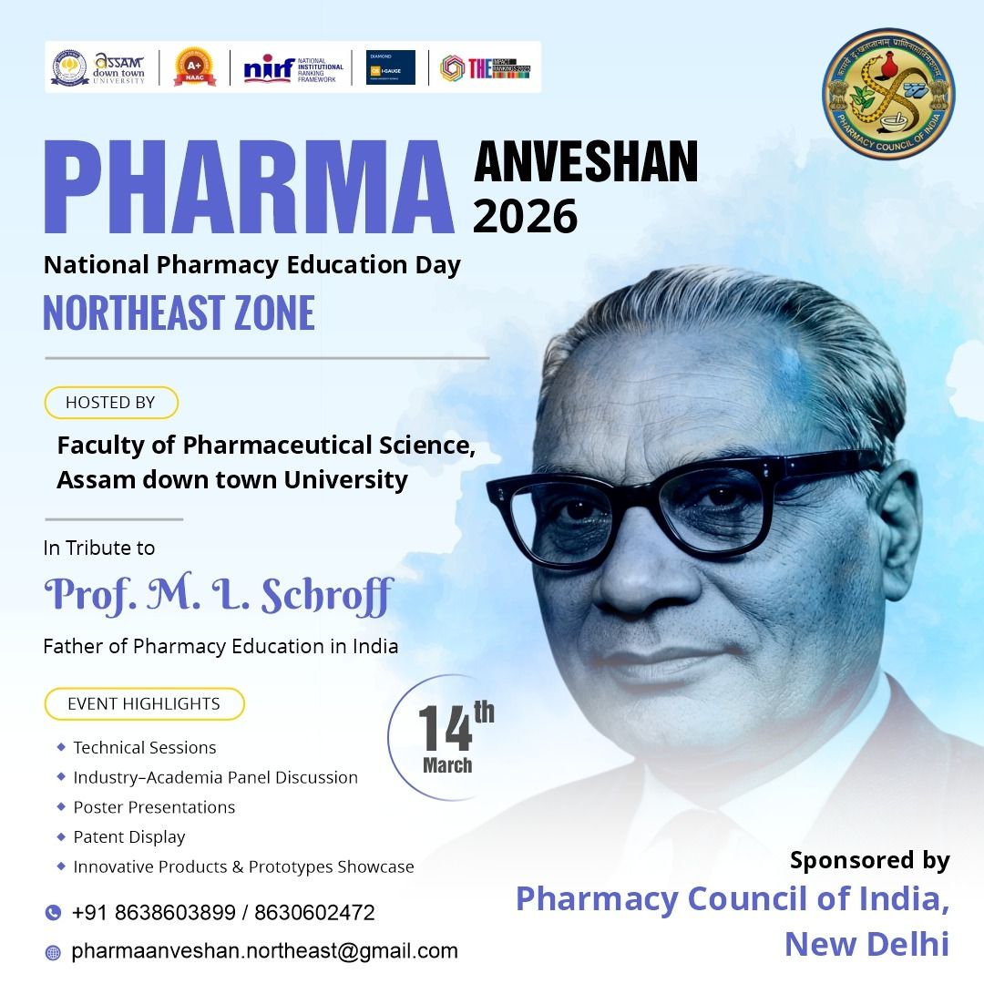 PHARMA ANVESHAN 2026 Northeast Zone to be held at ...