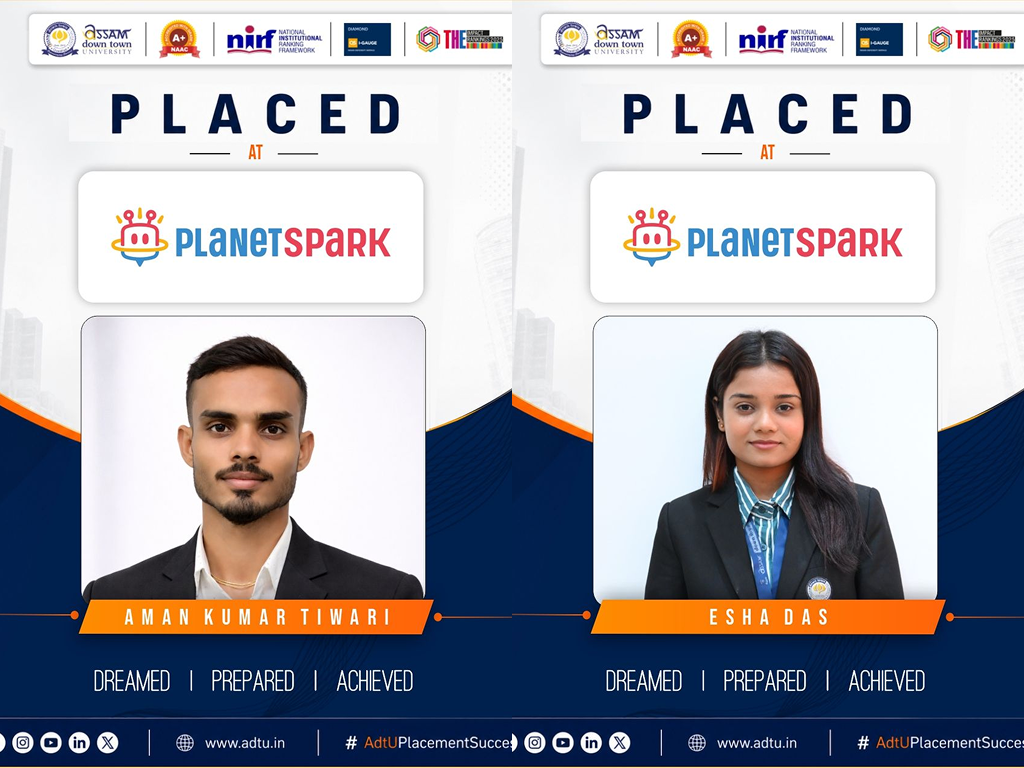 Congratulations to Aman Kumar Tiwari and Esha Das ...