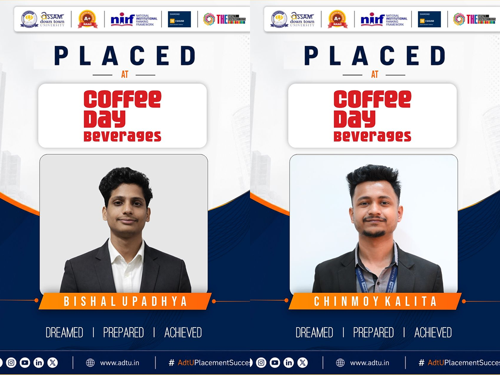 Bishal Upadhya and Chinmoy Kalita secure campus pl...