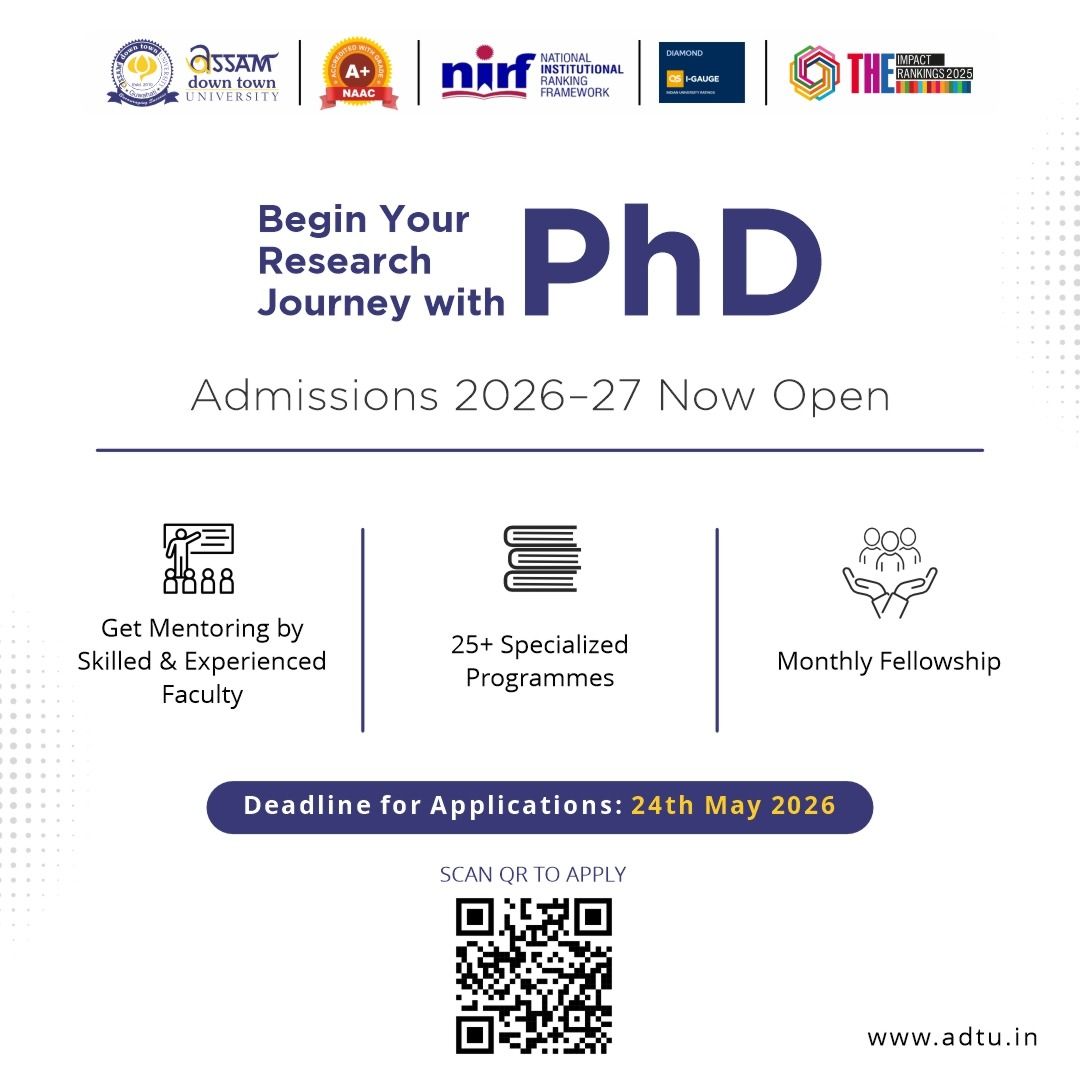 Admissions Open for PhD Programmes 2026: Aspiring ...