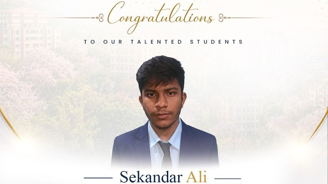 Sekandar Ali Secures Placement at Pirama...