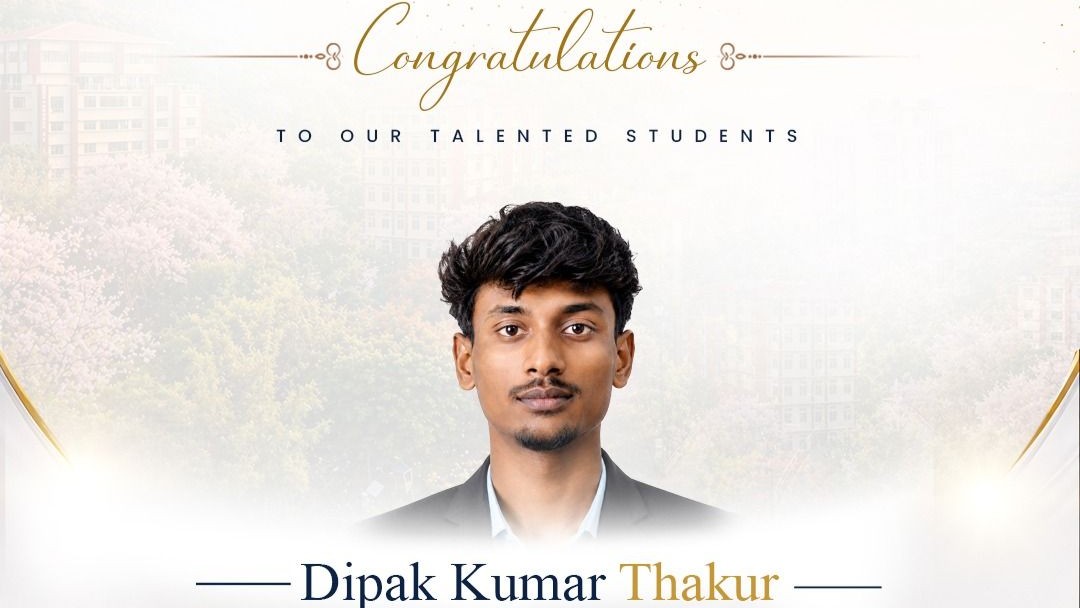 Dipak Kumar Thakur Secures Placement at Digitide S...