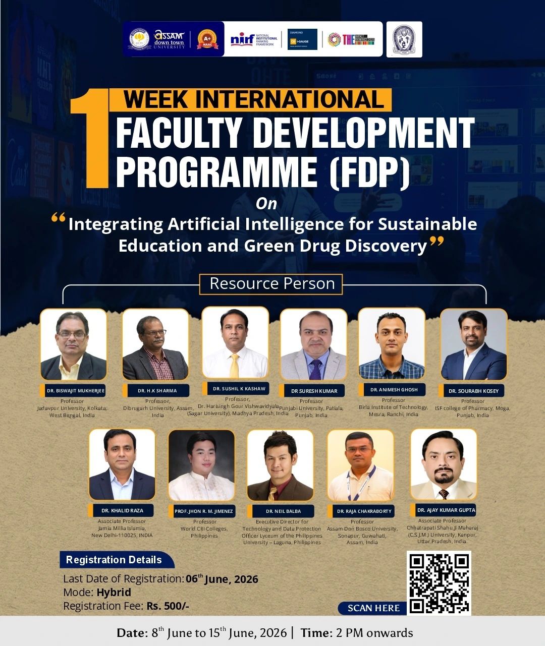 International FDP on AI, Sustainable Education, an...