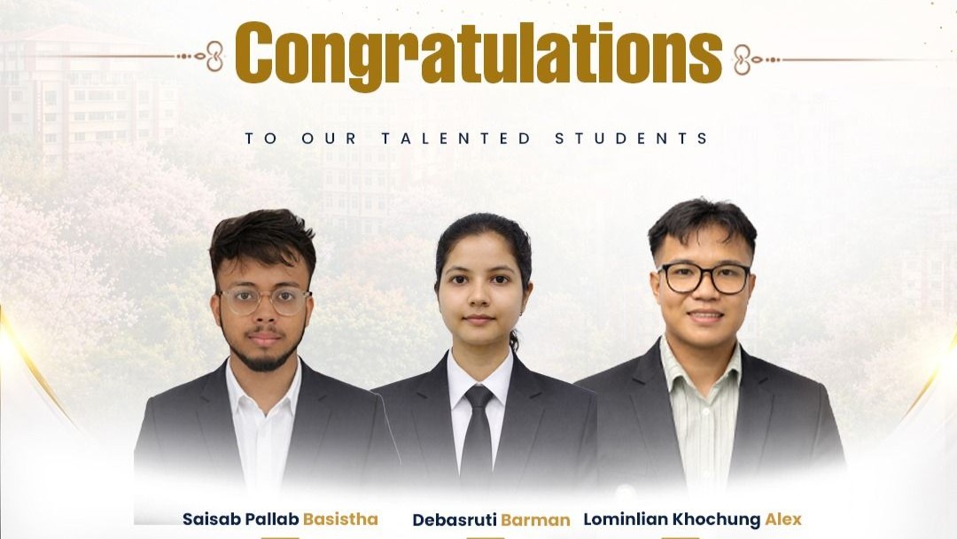 Congratulations to SAISAB PALLAB BASISTHA, Dr. Deb...