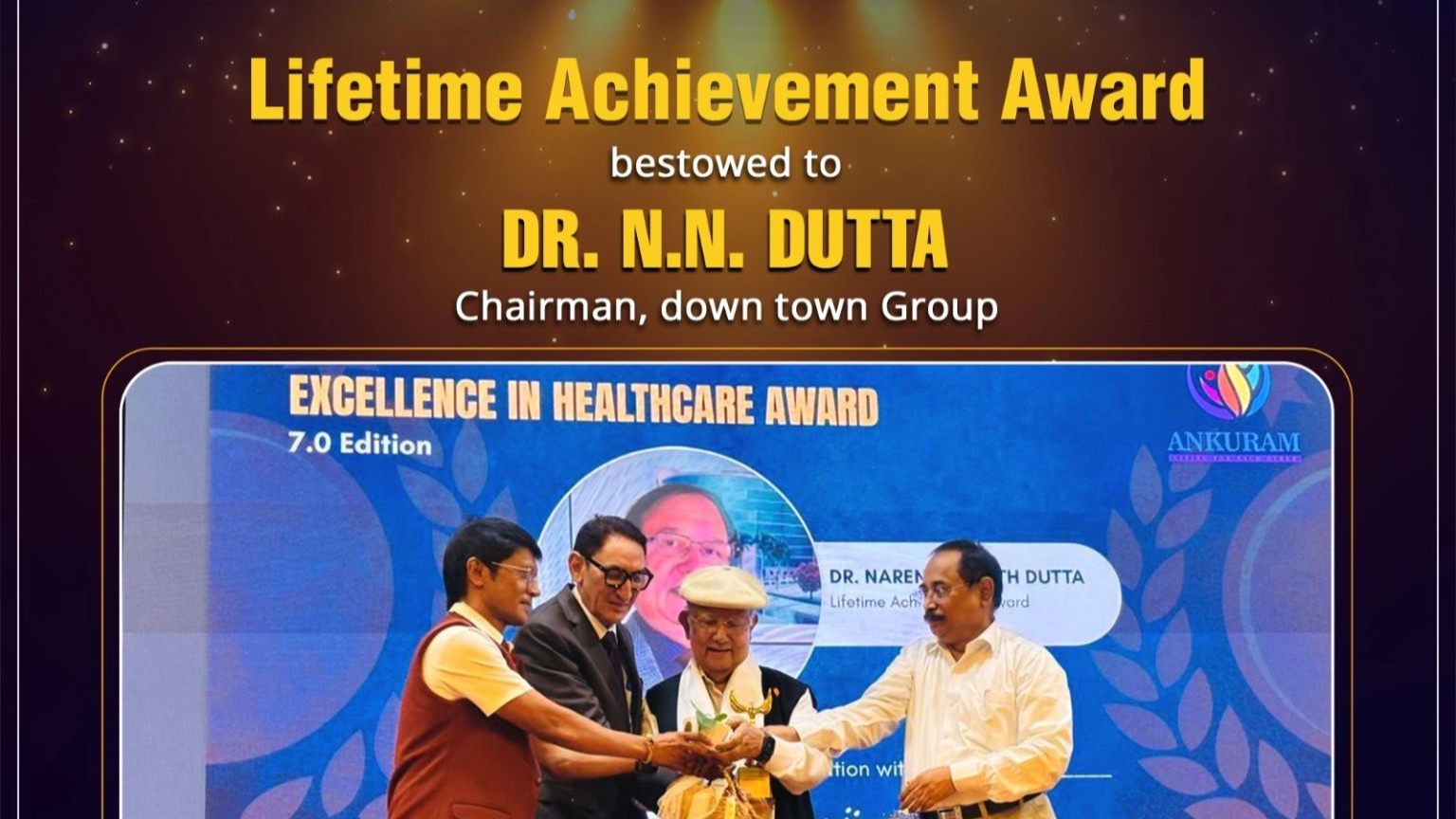 Dr. N. N. Dutta Receives Lifetime Achievement Awar...