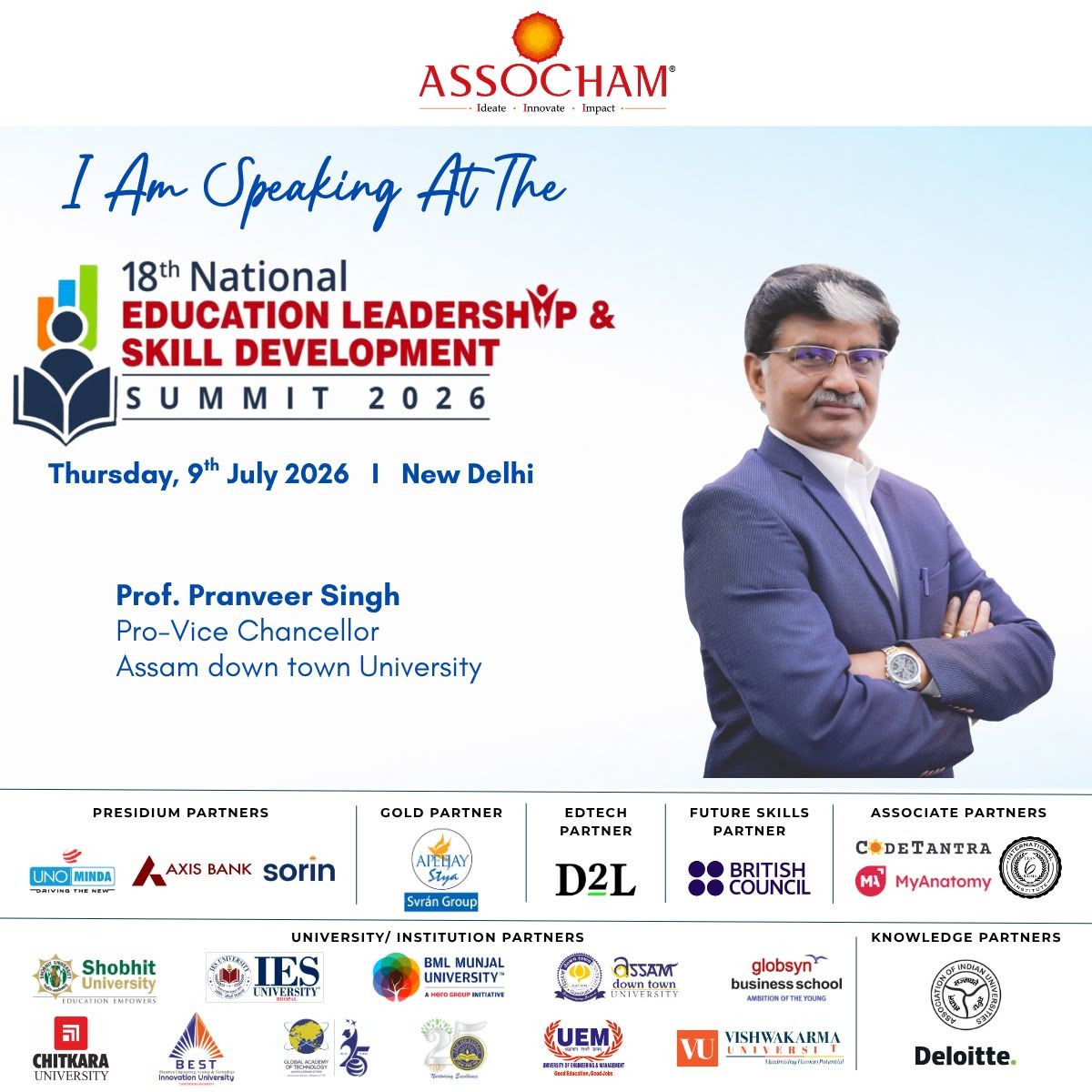 Pro Vice Chancellor to Speak at National Education...