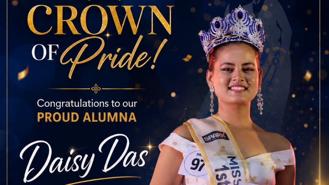 Daisy Das, BPT Alumna, Crowned 1st Runner-Up at Mi...