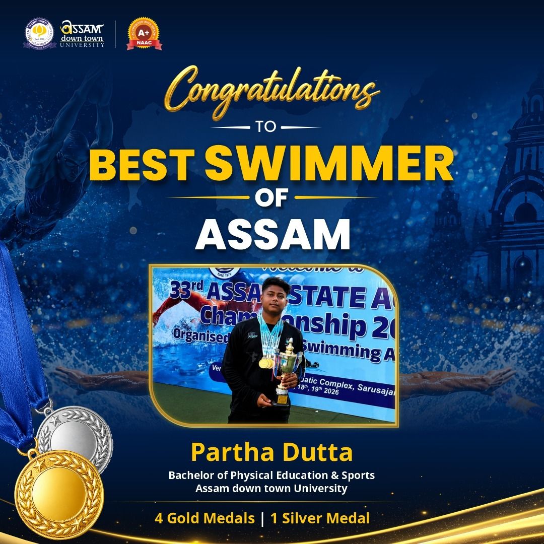 AdtU Student Partha Dutta Crowned Best Swimmer of ...