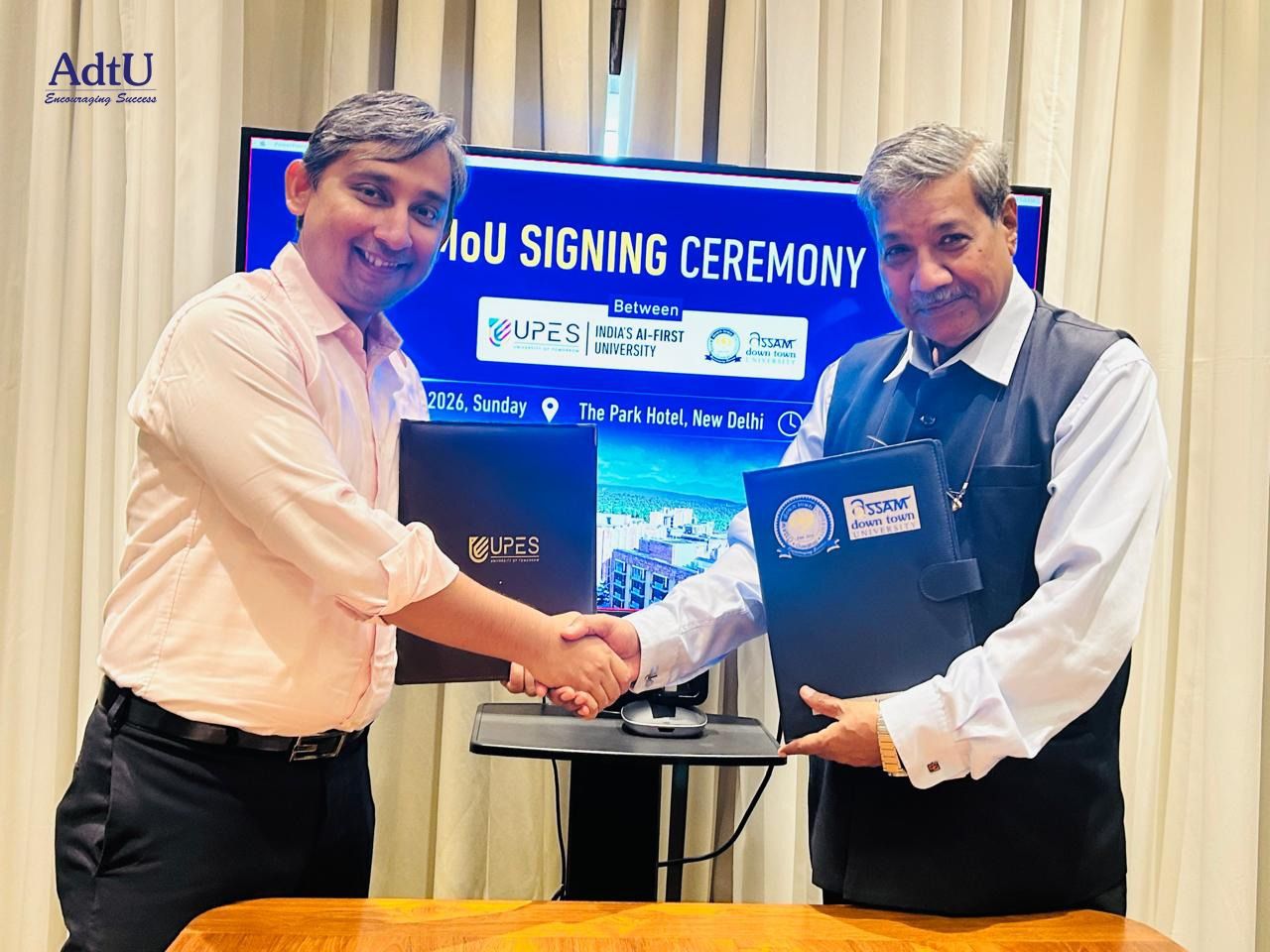 AdtU Signs MoU with UPES to Drive AI, Re...