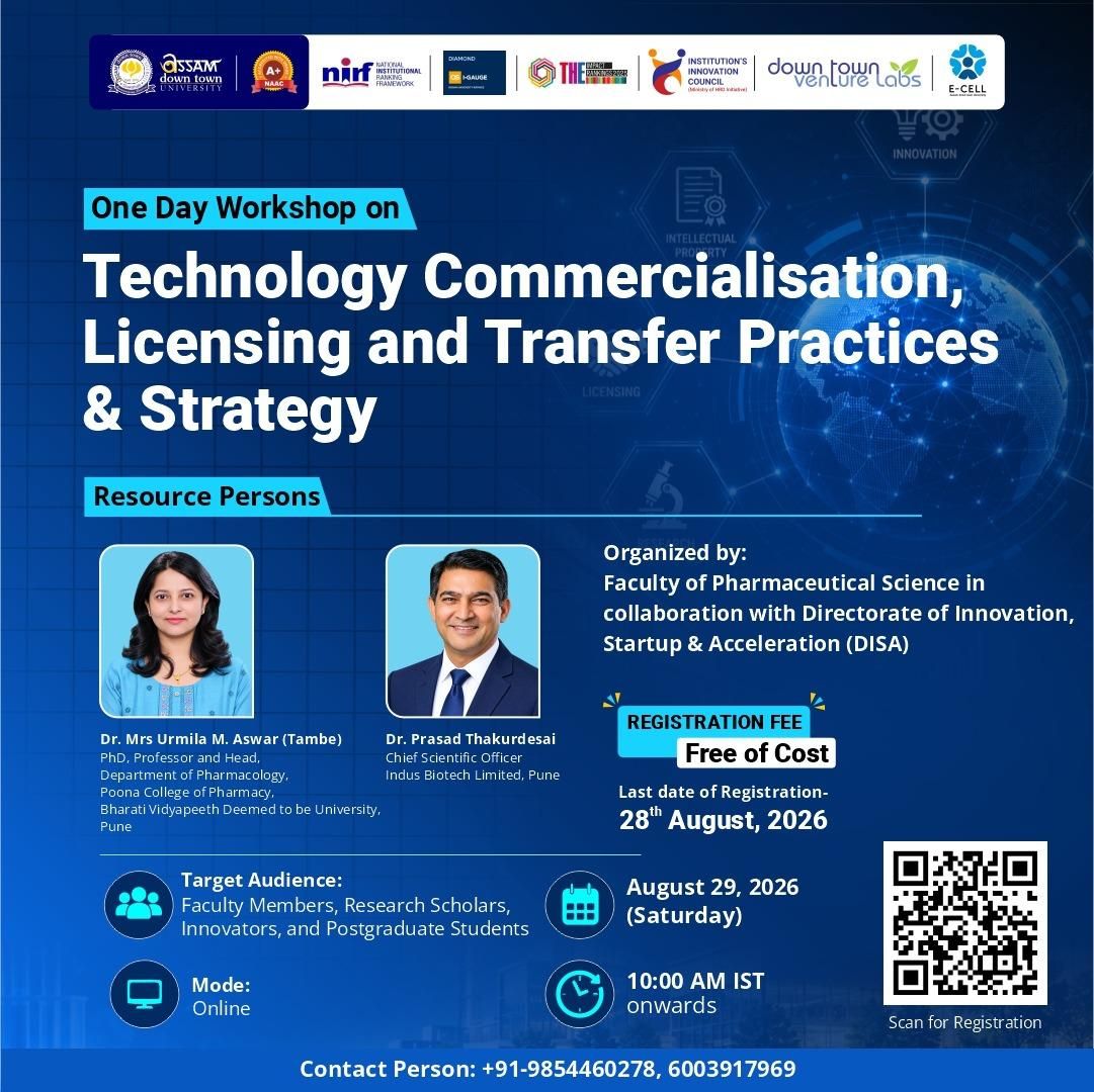 One-Day Online Workshop on Technology Commercialis...