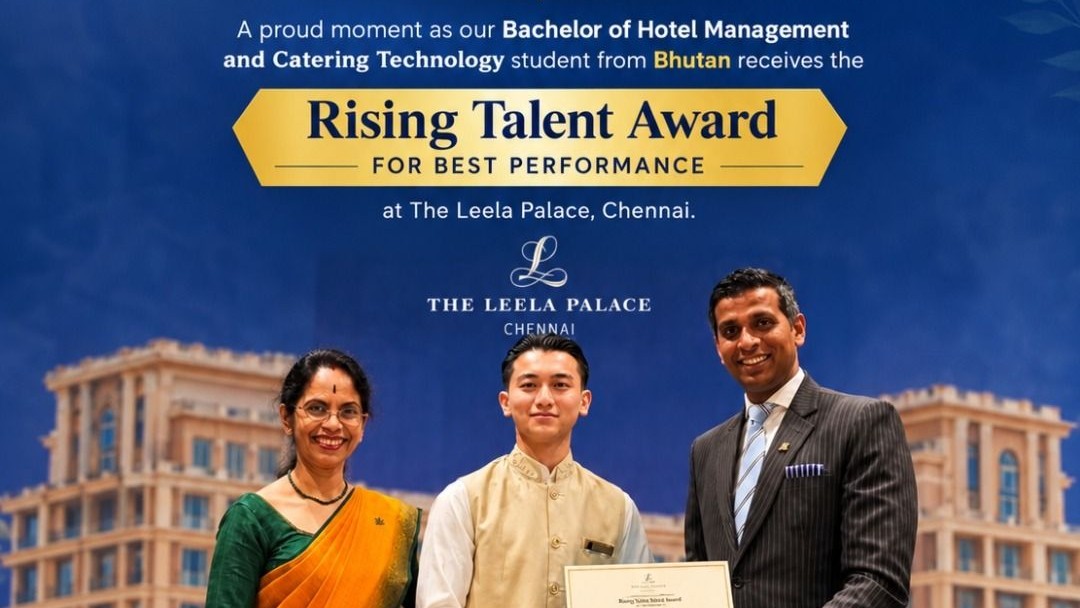 Hotel Management Student Rickki Ghalley Honoured w...