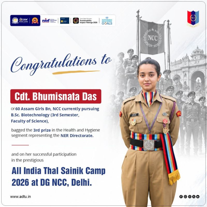 Cdt. Bhumisnata Das Secures 3rd Prize at All India...