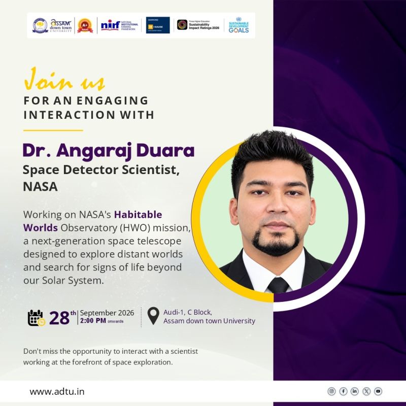 AdtU to Host Interactive Session with NASA Scienti...